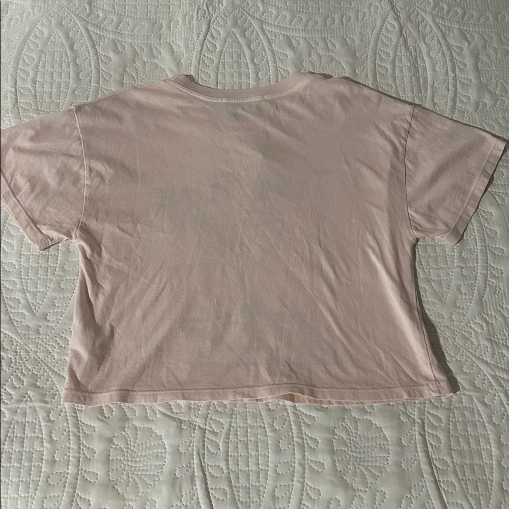 SELF CONTRAST ‘Tini Time' Pink Graphic Crop Top Sz:XS - Picture 5 of 5